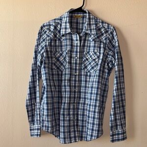 Ladies Wrangler Western Pearl Snap Medium